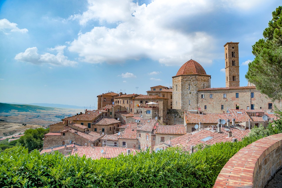 View of the city of Volterra